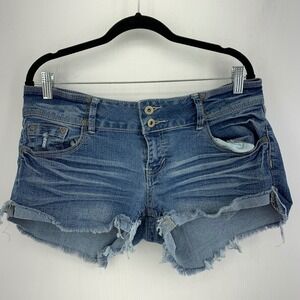 Vintage Y2K 90s Rue21 Womens 12 Jr 11 Cutoff Shorty Shorts Grunge Micro Mini